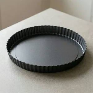 Forma na quiche s volným dnem, nepřilnavá koláčová forma s vyjímatelným dnem