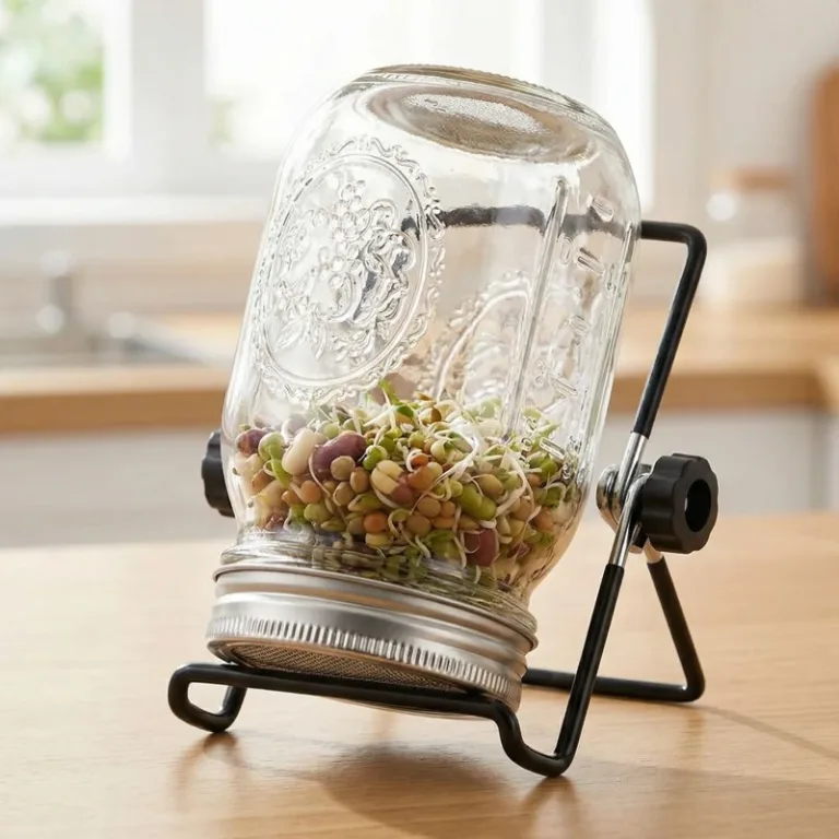 sprouting jar, sprouting jar with mesh lid