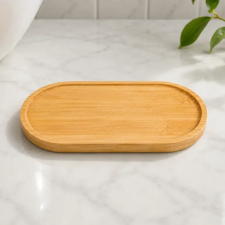 bathroom wooden tray