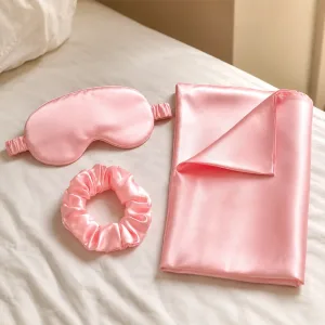 silk pillowcase and eye mask