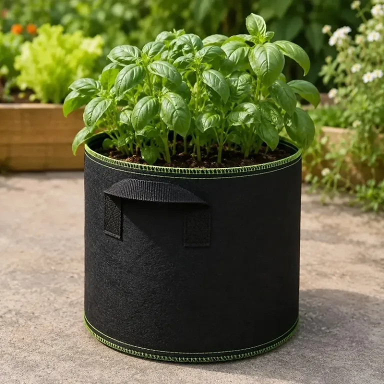 round felt grow bag