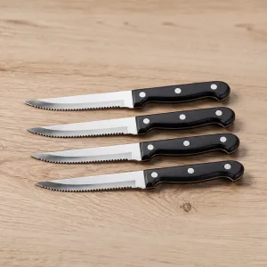 Sada 4 steakových nožů z nerezové oceli