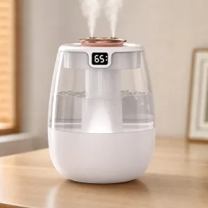 Velkokapacitní USB zvlhčovač vzduchu a aroma difuzér s nočním světlem
