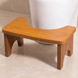 Dřevěná bambusová stolička k toaletě Squatty Potty