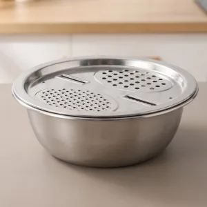Nerezový kráječ zeleniny 3 v 1 s odkapávací mísou