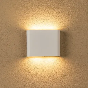 Minimalistická voděodolná nástěnná LED svítidla nahoru a dolů v teplé bílé