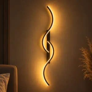 Moderní zakřivené hliníkové nástěnné LED svítidlo