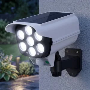 Voděodolná solární venkovní lampa se simulací sledování, detektorem pohybu a dálkovým ovládáním