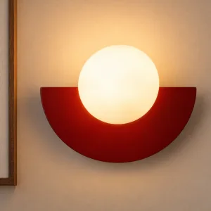 Stylové kulaté nástěnné svítidlo s bílými LED žárovkami