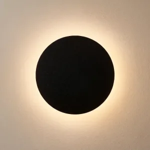 Stylové kulaté hliníkové nástěnné LED svítidlo s teplým světlem