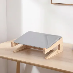 Dřevěný stojan na notebook s odnímatelnou základnou