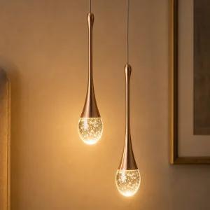 Moderní křišťálový lustr s nastavitelnými závěsnými světly