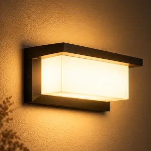 Jasné LED obdélníkové nástěnné svítidlo