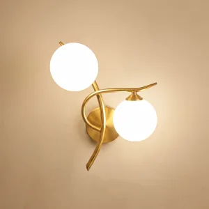 Stylové severské nástěnné svítidlo s bílými LED žárovkami