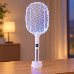 Dobíjecí elektrický hubič komárů, skládací UV plácačka na mouchy a lapač hmyzu