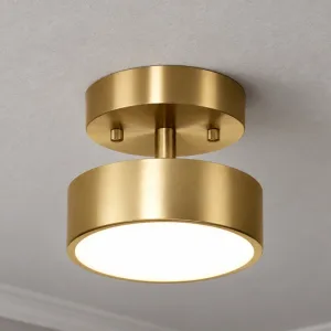 Moderní minimalistický kulatý lustr s otočnými LED stropními světly
