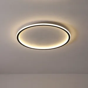 Minimalistický přisazený kruhový lustr s nastavitelnými LED stropními světly