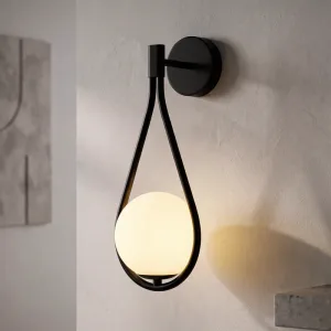Minimalistická elegantní nástěnná LED lampa s kulatou žárovkou